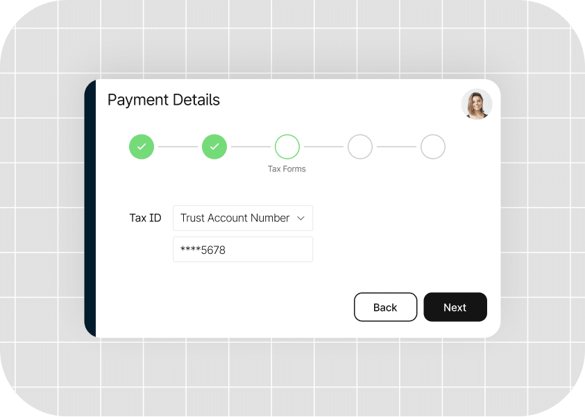 Tax ID screen