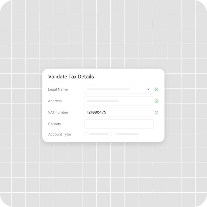 Tipalti EU VAT ID validation