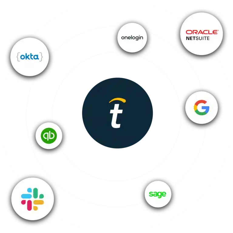 A circle showcasing various logos, including Capterra and Procurement Management Software.