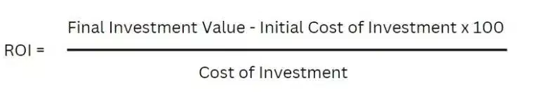 Comparing the final investment value to the cost of investment through ROI calculation.
