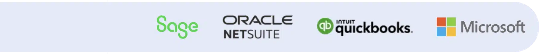 The logos of microsoft, oracle, and saas.