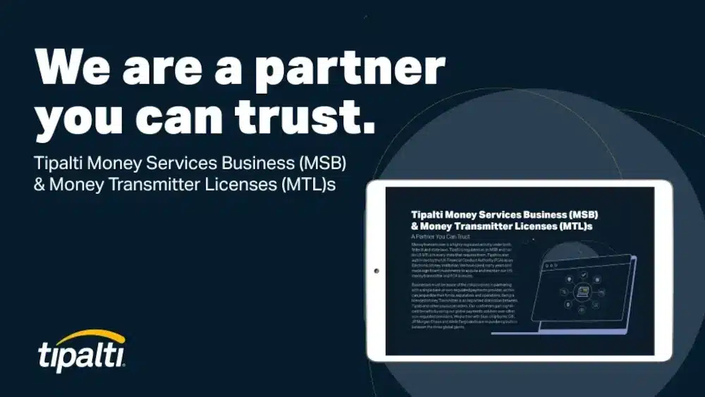 A tablet to grow your business and improve global payables process.