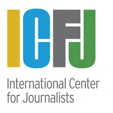 The international center for journalists logo.