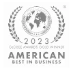 A logo for the annual American Best in Business Award.
