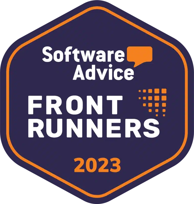 Software advice front runner badge.