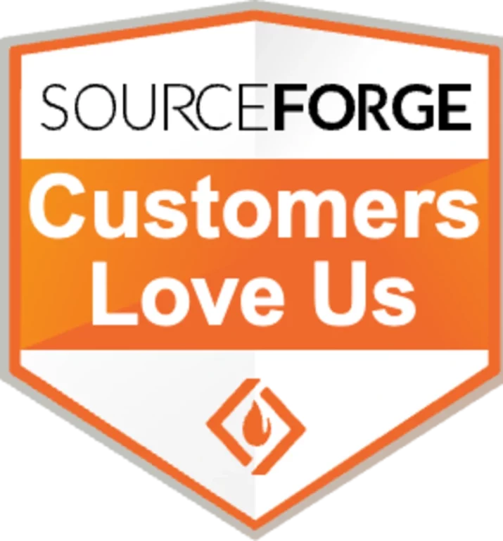 Sourceforge customers love us badge.