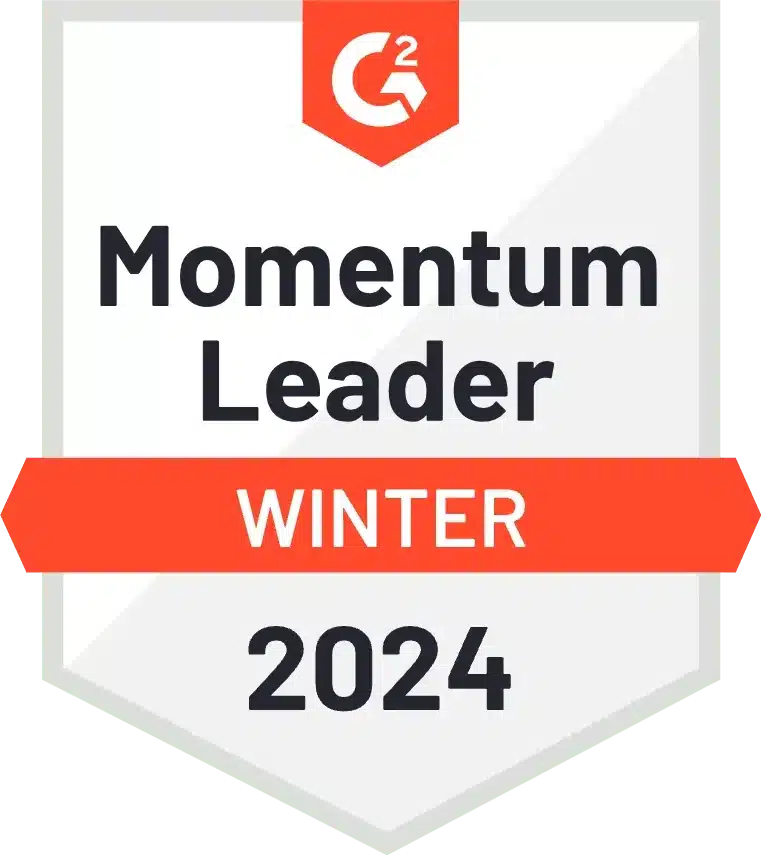 Momentum leader award badge for winter 2024.