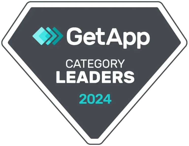 Getapp category leaders badge for 2024.