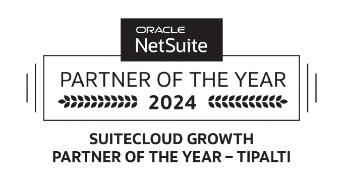 Oracle NetSuite Partner of the Year 2024: SuiteCloud Growth Partner of the Year - Tipalti.