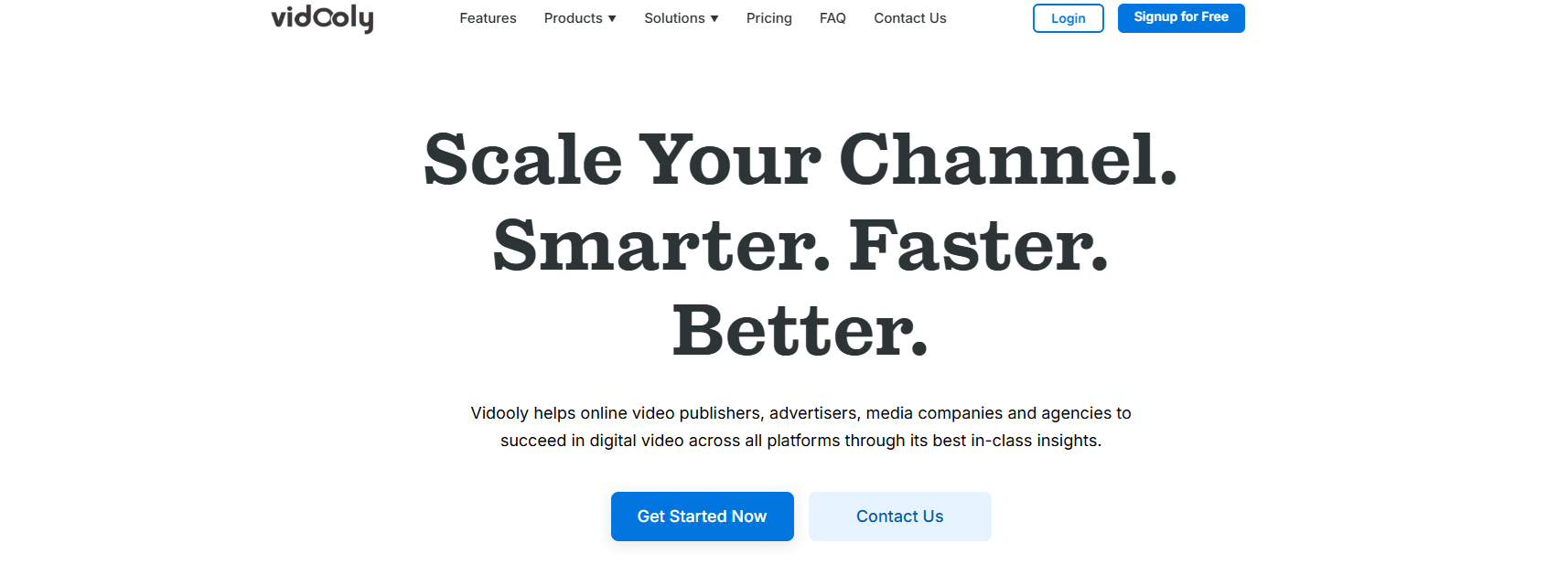 Logo of Vidooly featuring the text "vidooly A Good Creator Co." with a colorful triangular graphic on the right.