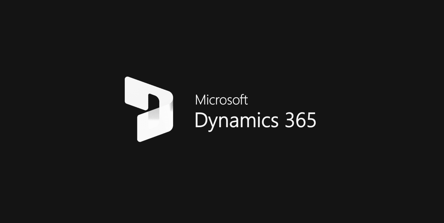 The Microsoft Dynamics 365 logo stands out on a sleek black background, presenting a stylized "D" and "Microsoft Dynamics 365" in crisp white, symbolizing the synergy of seamless integrations.