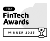A graphic with the partially visible text "Tech Awards" overlaid on a light gray, rounded rectangular background. The left side of the text is obscured by a black shape.