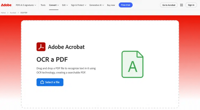 Best OCR Software for Invoice Processing Adobe Acrobat OCR
