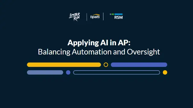 Webinar titled "Scaling Your Network: Payment Strategies for Influencers & Affiliates" presented by Tipalti, displayed on a dark background with decorative yellow and blue lines.